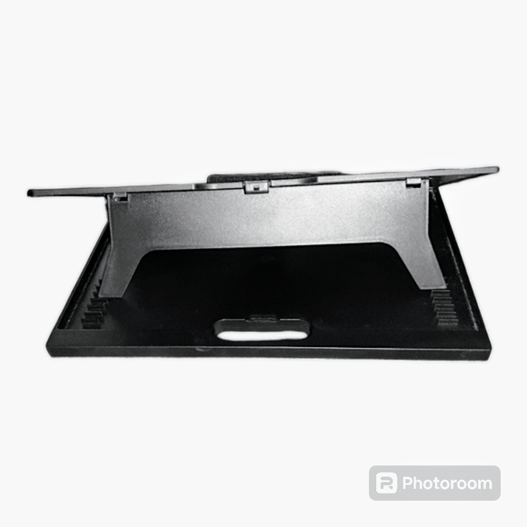 MIND READER Black Laptop Computer Stand | Adjustable Padded Lap Desk for Reading - Picture 4 of 10